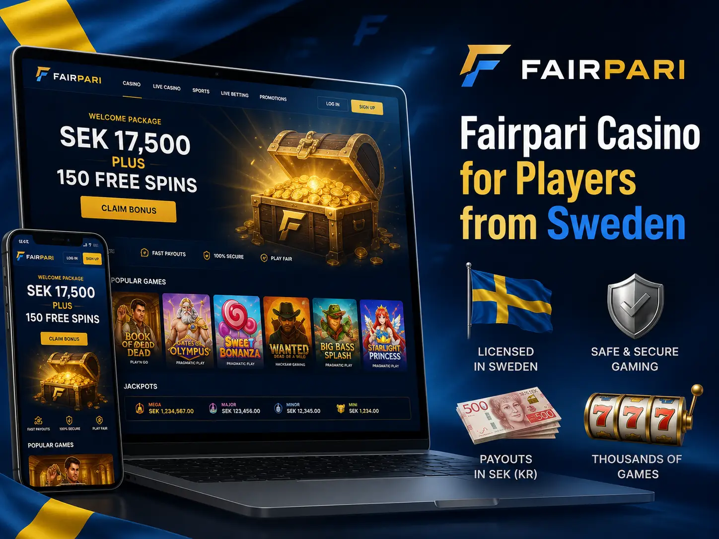 Fairpari Casino for Players from Sweden