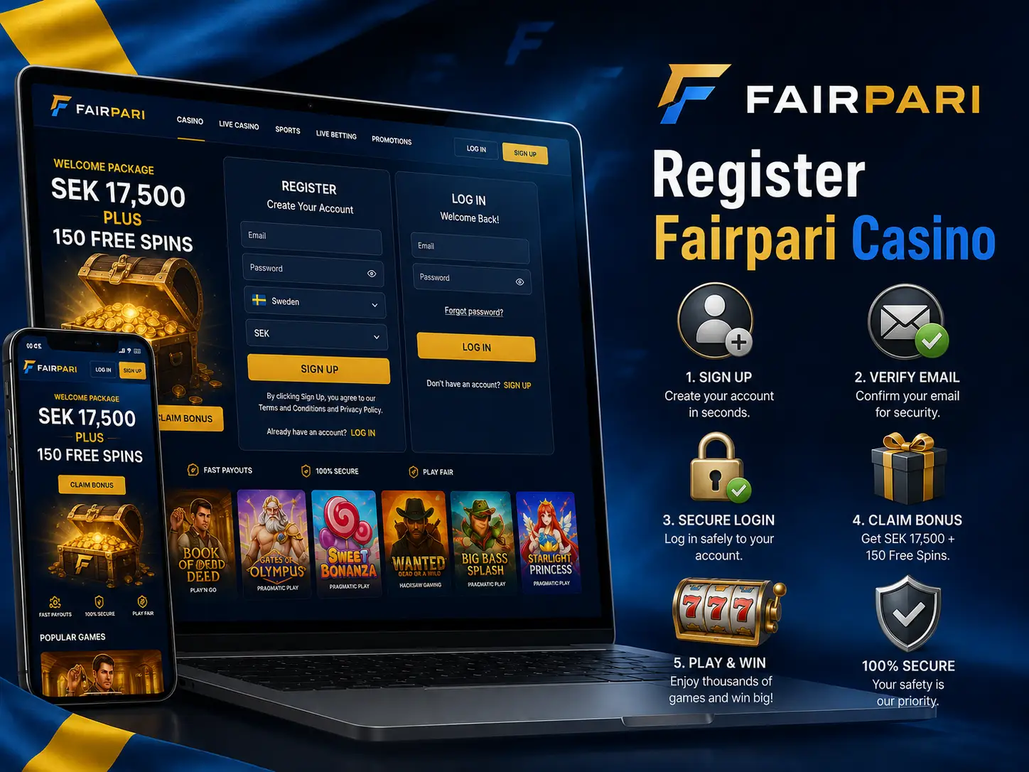 Register Fairpari Casino Sweden