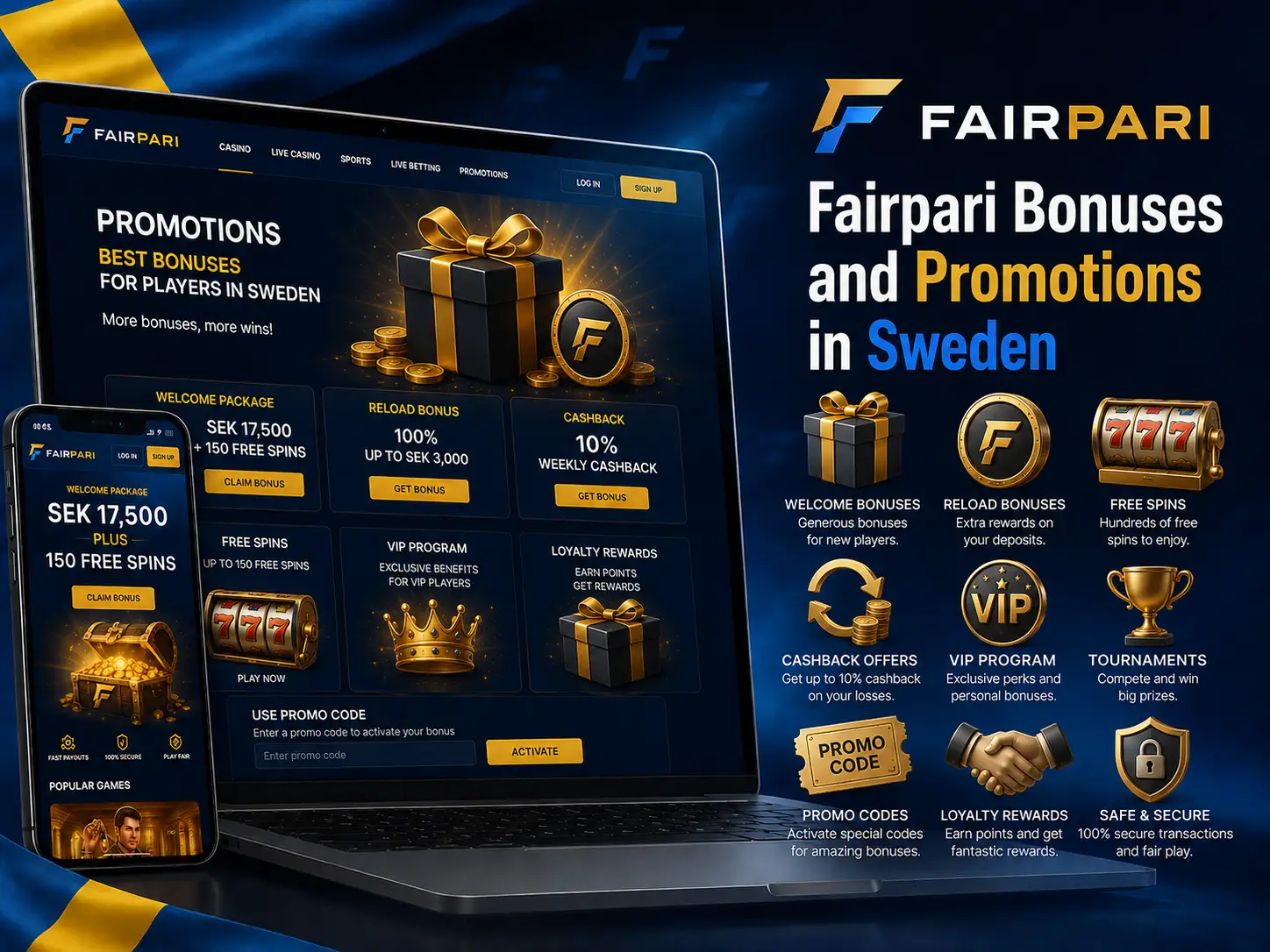 Fairpari Bonuses and Promotions in Sweden